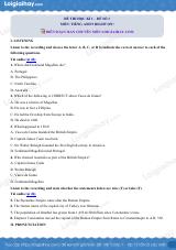 Đề thi học kì 1 Tiếng Anh 9 Right on! - Đề số 3